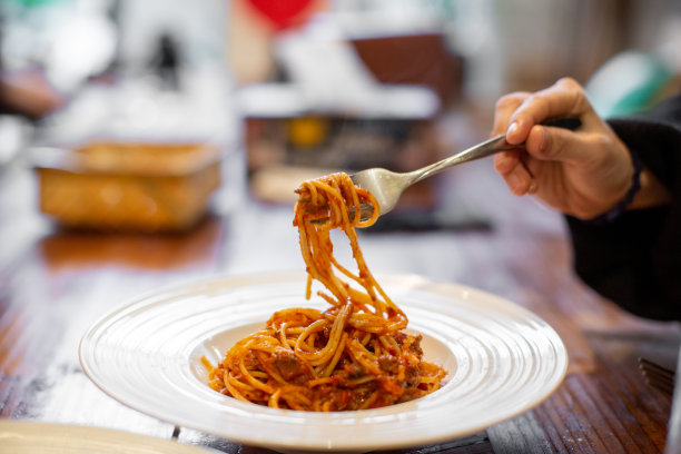 吃意大利面条图片下载