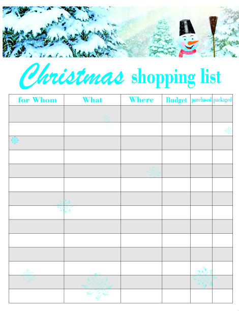 圣诞购物清单。为圣诞节准备礼物清单图片下载