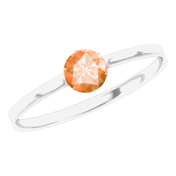 插图的橙色戒指珠宝圆辉煌的削减图片下载