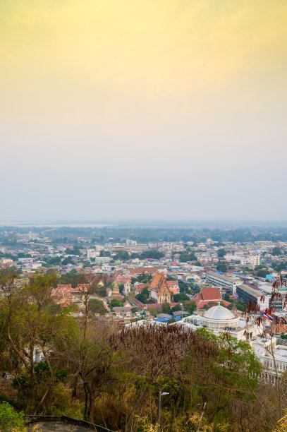 那空沙湾城市景观鸟瞰图图片下载