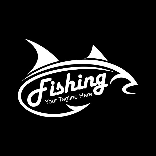 钓鱼鱼标志图片下载