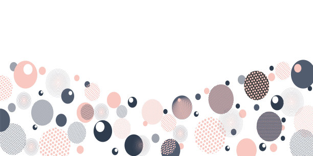 现代几何背景与圆形文本。传单，邀请，卡片，背景，海报设计的抽象创意概念。圆形多层叠加。图片下载