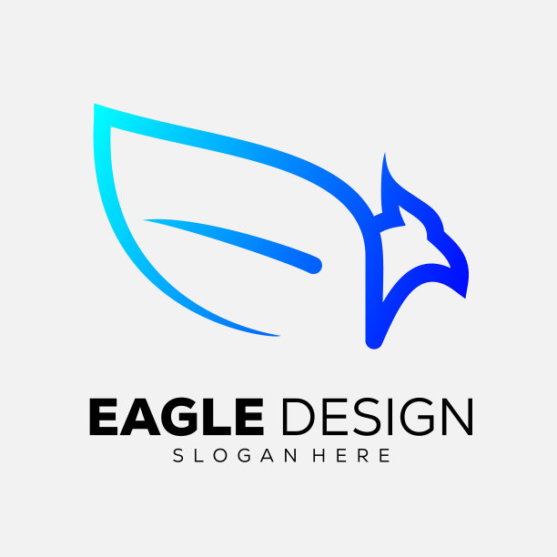 鹰线设计渐变色图片下载