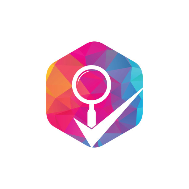 检查和放大镜标志设计。图片下载