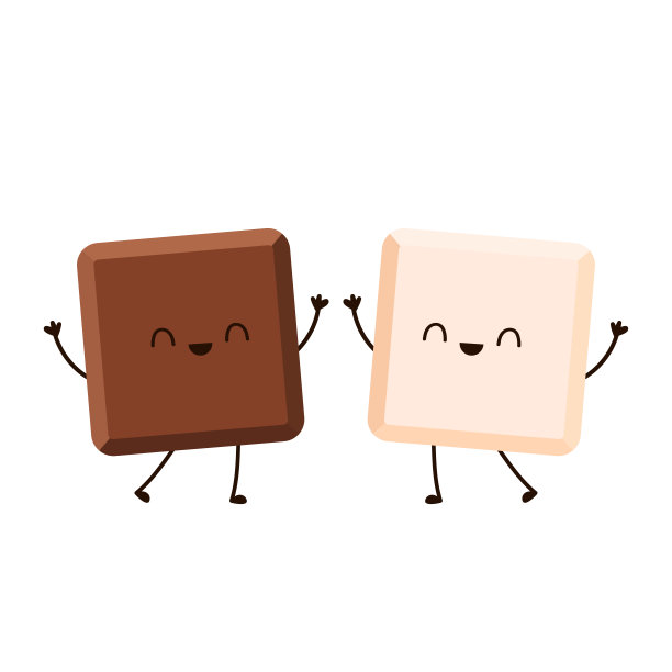 巧克力人物设计。巧克力向量。图片下载