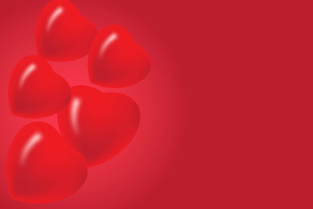 背景纸剪心形情人节图片下载