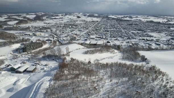 Furano和Biei在冬季图片下载