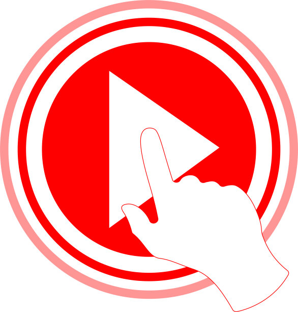 手带直播视频流图标，播放按钮形状图片下载