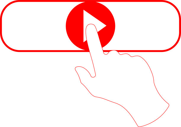 手带直播视频流图标，播放按钮形状图片下载