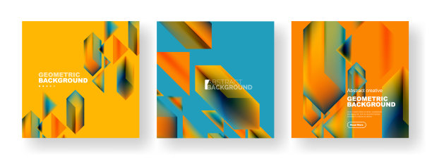 集合抽象背景重叠几何图片下载