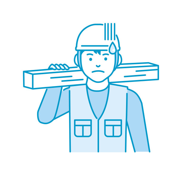 年轻的亚洲木匠矢量插图|困惑，困惑图片下载