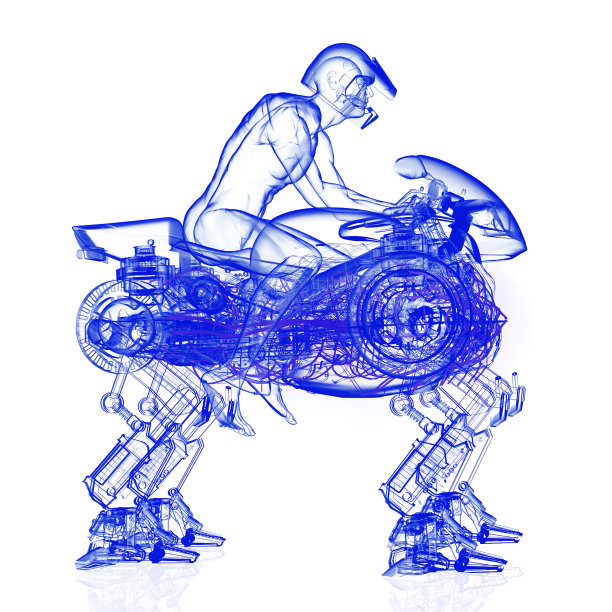 x射线骑手和机器马机制图片下载