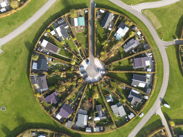 丹麦的圆形花园图片下载