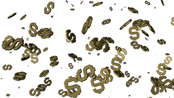 三维插图美元符号的货币图片下载