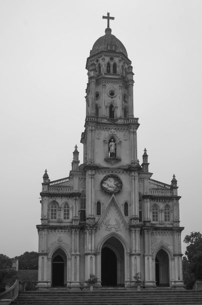 严肃堂区教堂，中美-越南河内。图片下载