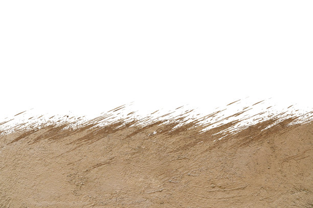 白色背景上孤立的泥浆飞溅。图片下载
