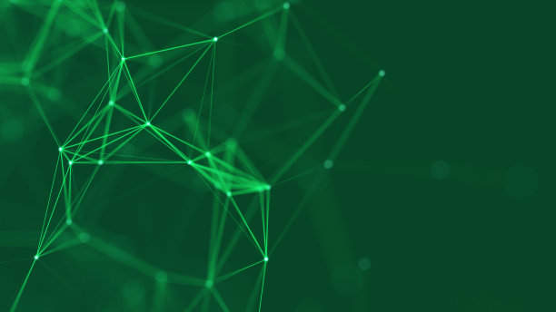 抽象数字连接点。技术背景。网络连接结构。丛的效果。三维渲染图片下载