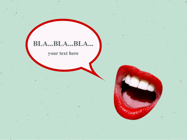 会说话的嘴唇的当代艺术拼贴。图片下载