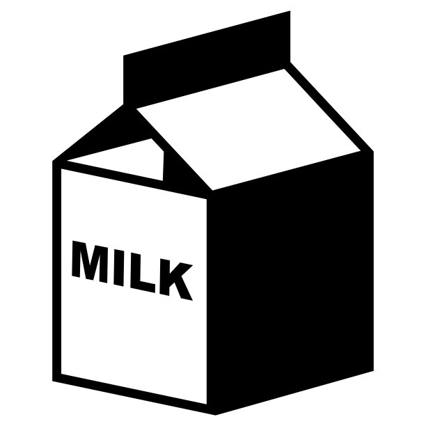 牛奶盒符号图标图片下载