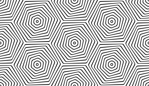 无缝几何六边形图案。图片下载