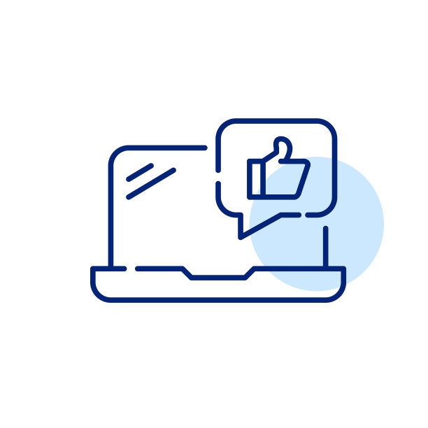 比如笔记本电脑上的点赞通知。像素完美，可编辑的笔画线图标图片下载