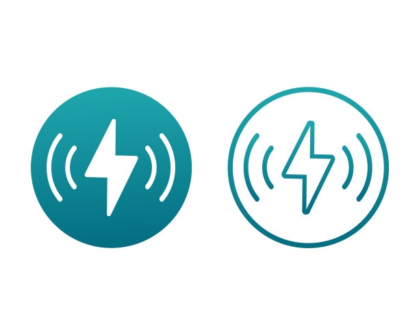 无线充电图标。说明向量图片下载