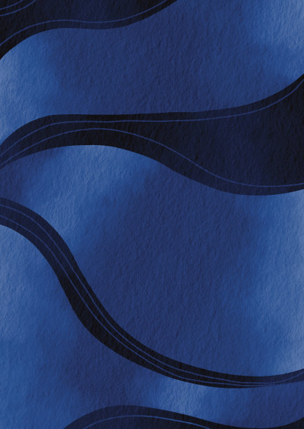 深蓝色波浪背景装饰上的航海和水生概念。图片下载