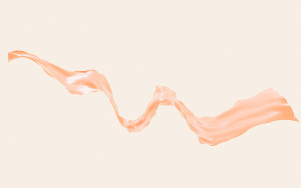 粉色抽象流动布，三维渲染。图片下载