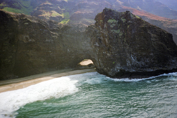 空中夏威夷海滩电影照片图片下载