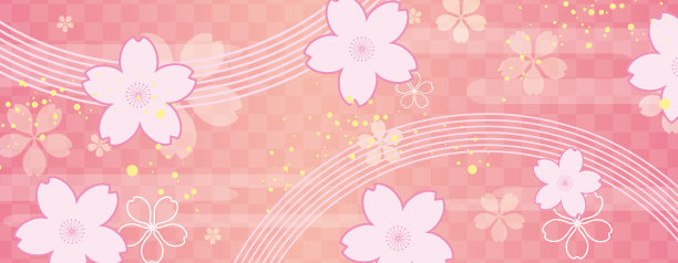 新年背景插图。日本图案的漂亮背景。图片下载