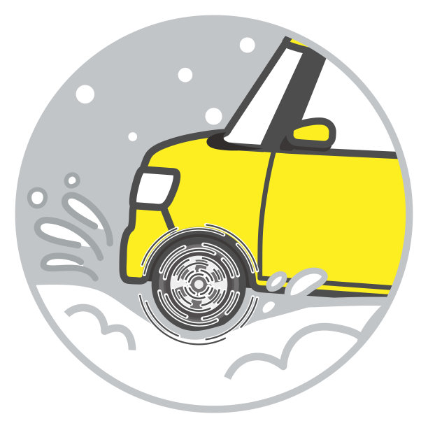 汽车被困在雪堆里-特写图片下载