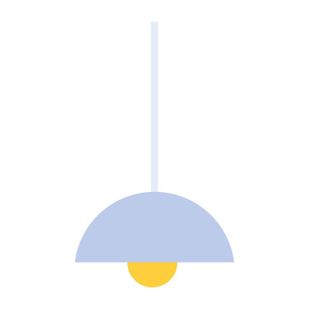 顶灯的平面图标图片下载