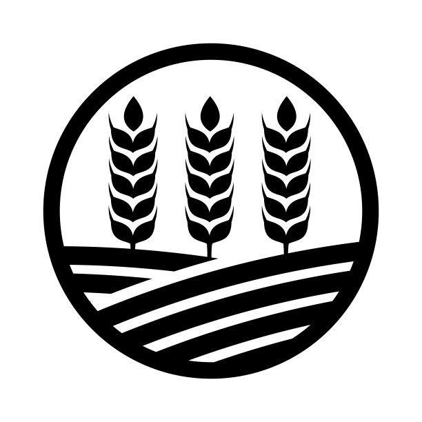 小麦图标设计矢量插图图片下载