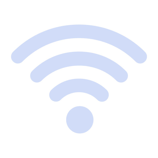扁平风格的WiFi矢量图标图片下载
