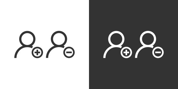 人或一组用户或朋友，矢量，图标图片下载