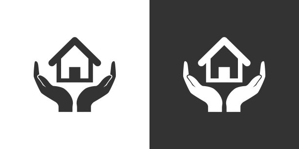 慈善和捐赠剪影图标图片下载