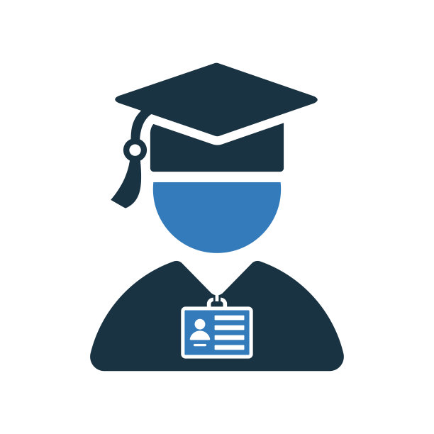 职业，教育，实习图标。字形样式矢量EPS。图片下载