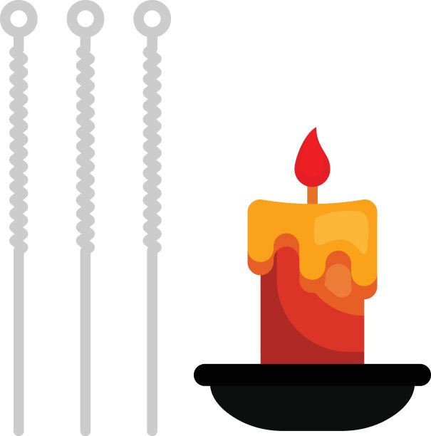 传统疗法矢量图标设计，美容和个人护理符号，化妆品和皮肤科医生符号，身体美学库存插图，针灸针和蜡烛概念图片下载