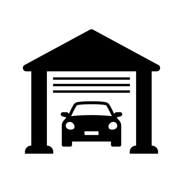 汽车、马车、交通工具图标。黑色矢量图形。图片下载