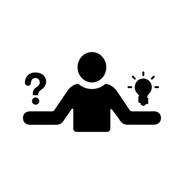 原因，问题，原因图标。黑色矢量图形。图片下载