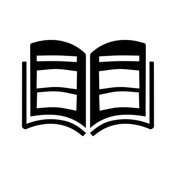 目录，目录，封面图标。黑色矢量图形。图片下载