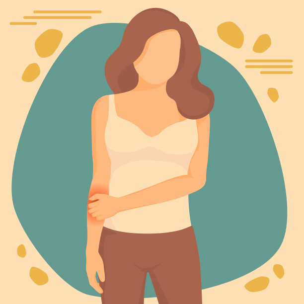 人们用手抓痒，湿疹，手臂，概念与保健和药物图片下载