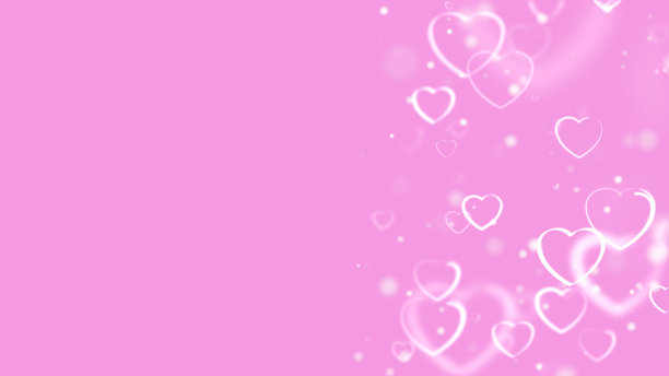 心散焦背景，情人节图片下载