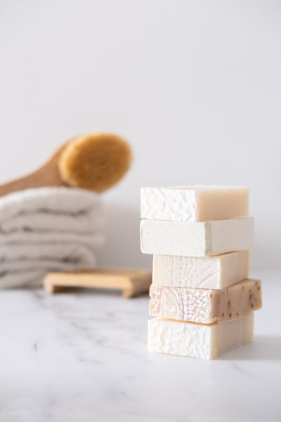 一堆天然有机手工肥皂图片下载