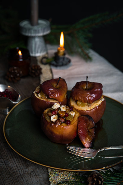 烤红苹果图片下载