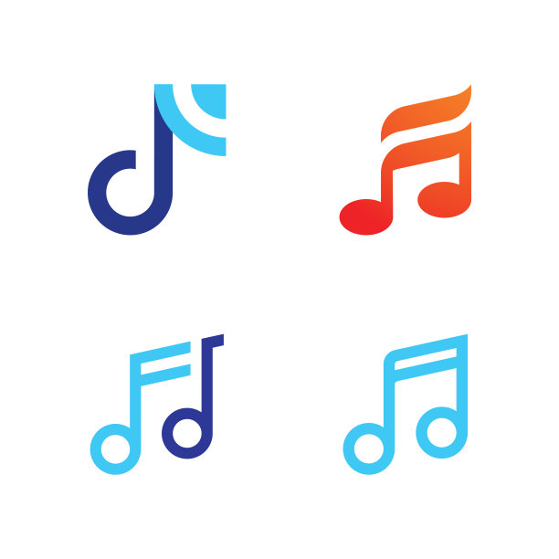音乐矢量图标模板元素设计图片下载