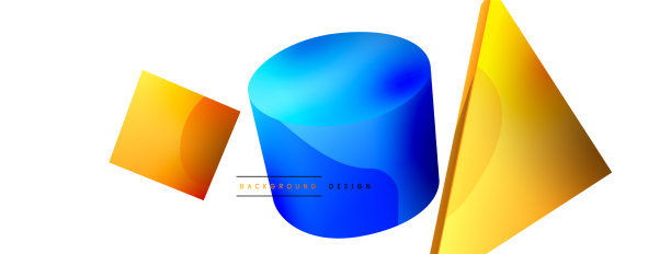 三维极简几何抽象背景图片下载