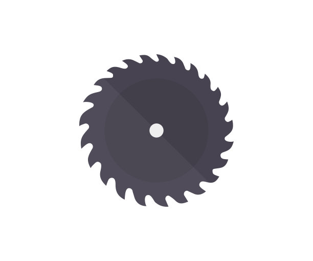 圆锯条、圆锯条。木材加工，锯磨矢量设计和插图的符号。图片下载