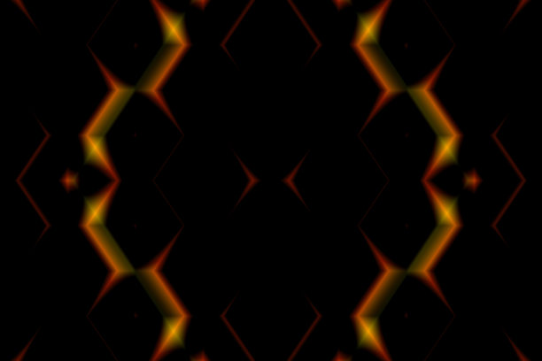 暗金色水晶闪耀玻璃发光形状明亮光黑色分形灯图片下载