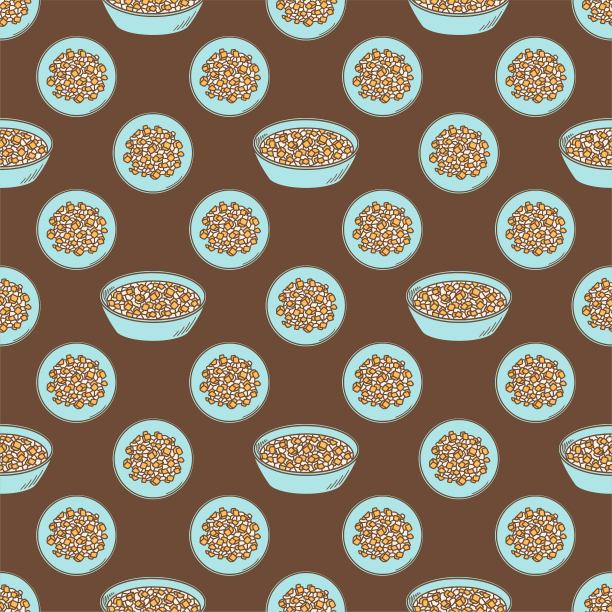 芋头球。中国新年芋圆甜点矢量插图图片下载